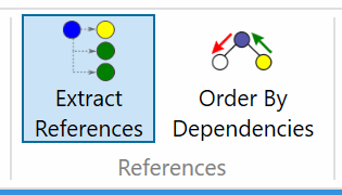 Extract references option